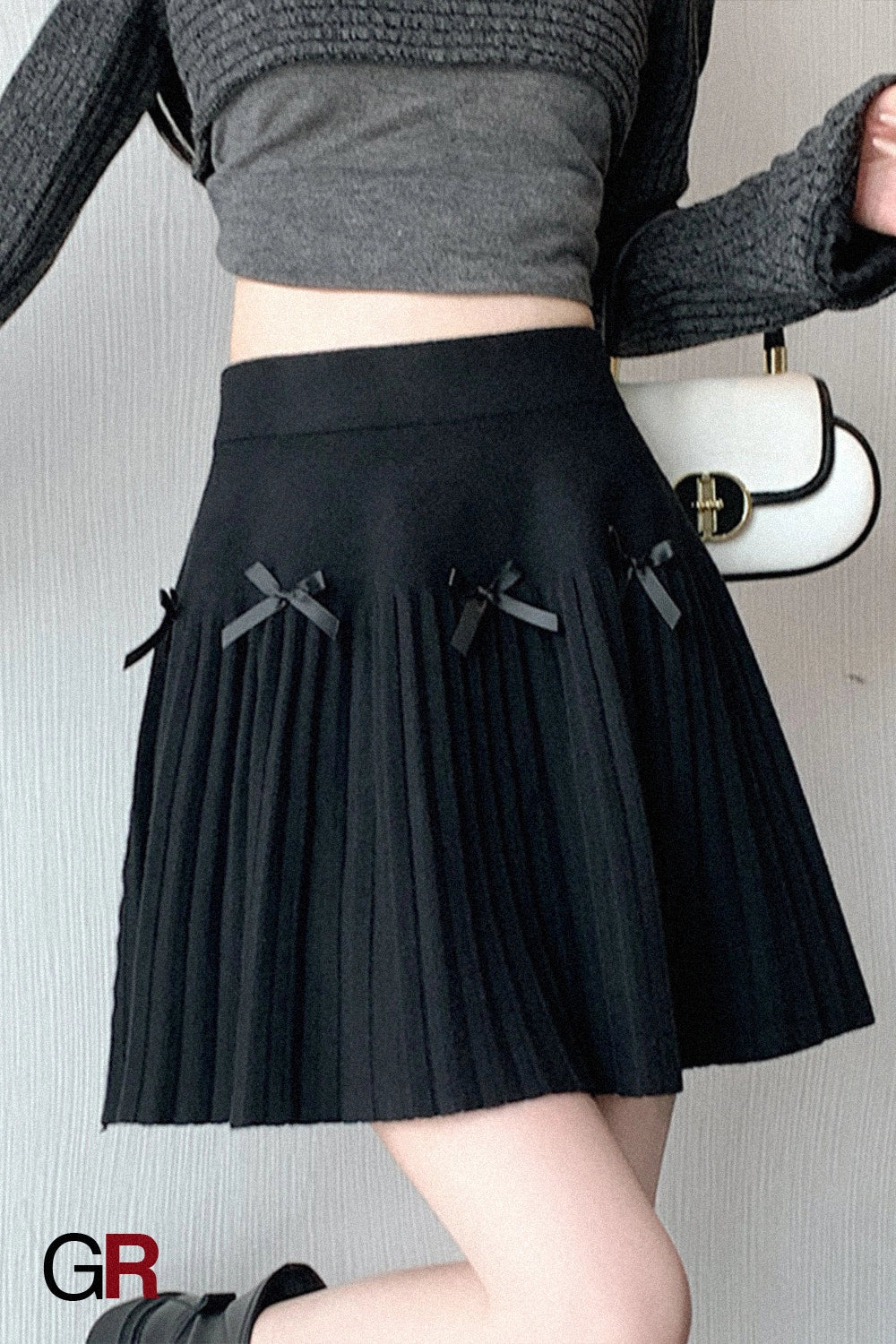 Étoile Bow-Topped Pleated Mini