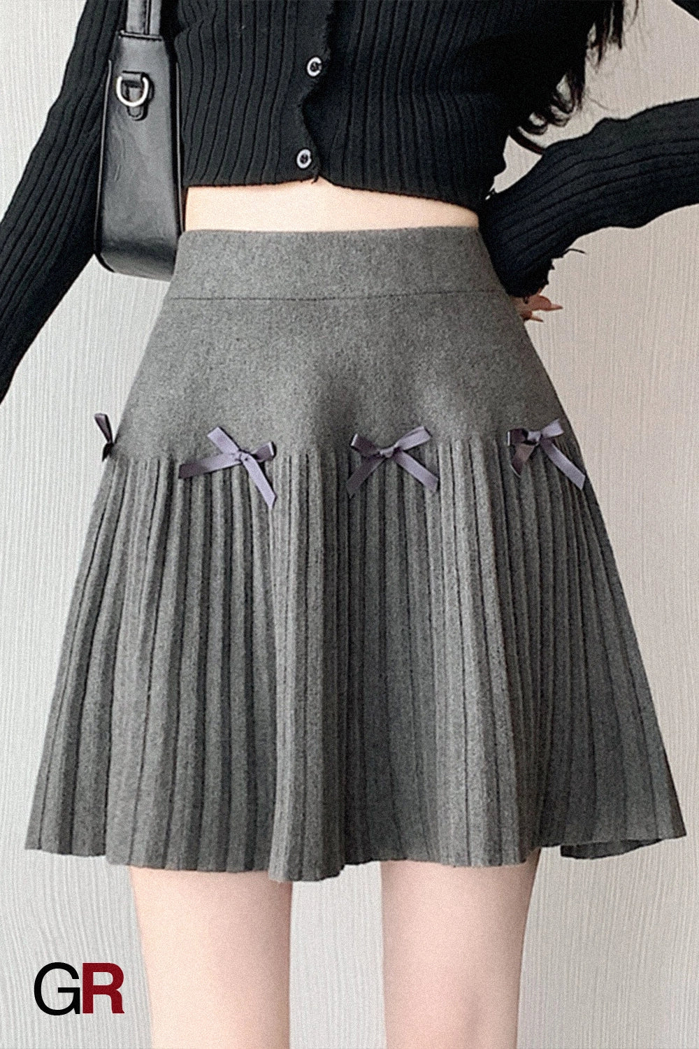 Étoile Bow-Topped Pleated Mini