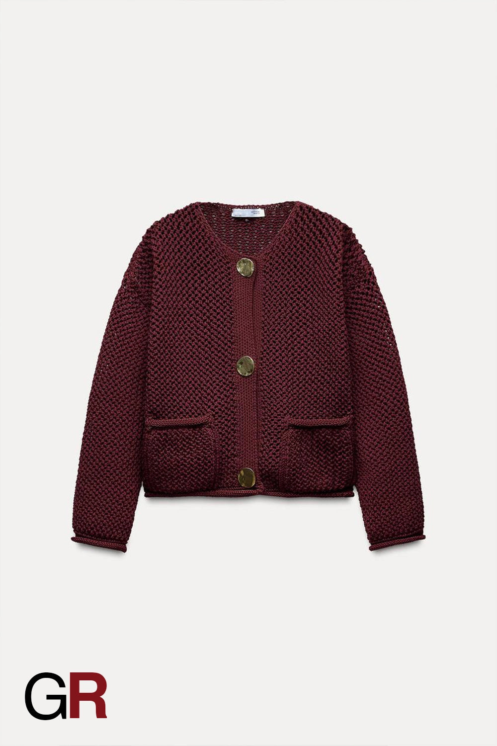 Luxe Essentials Thick-Knit Round Neck Cardigan - GlamoROZ