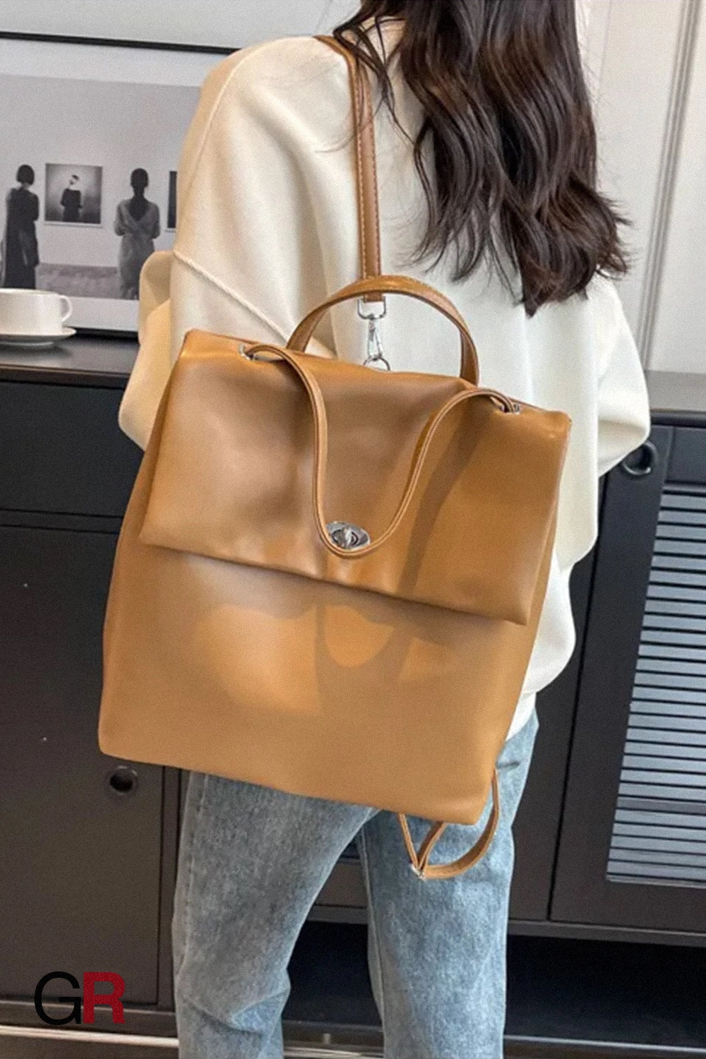 Retro Large Capacity Women's Backpack New All-match Commute Backpack