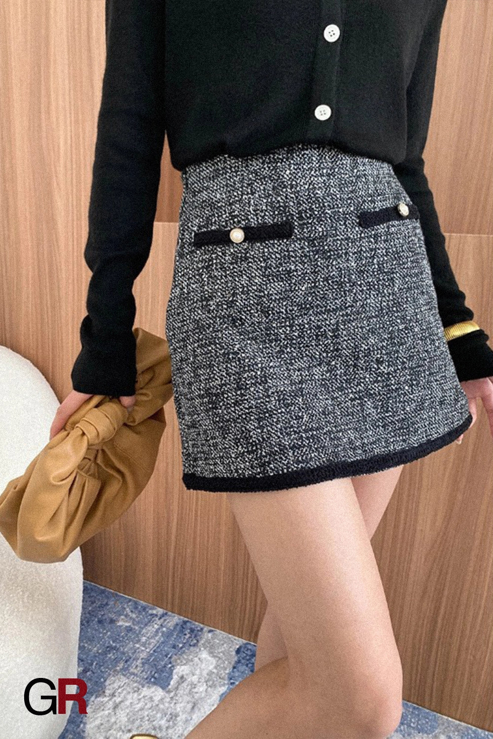 Monaco Bouclé Pearl Mini