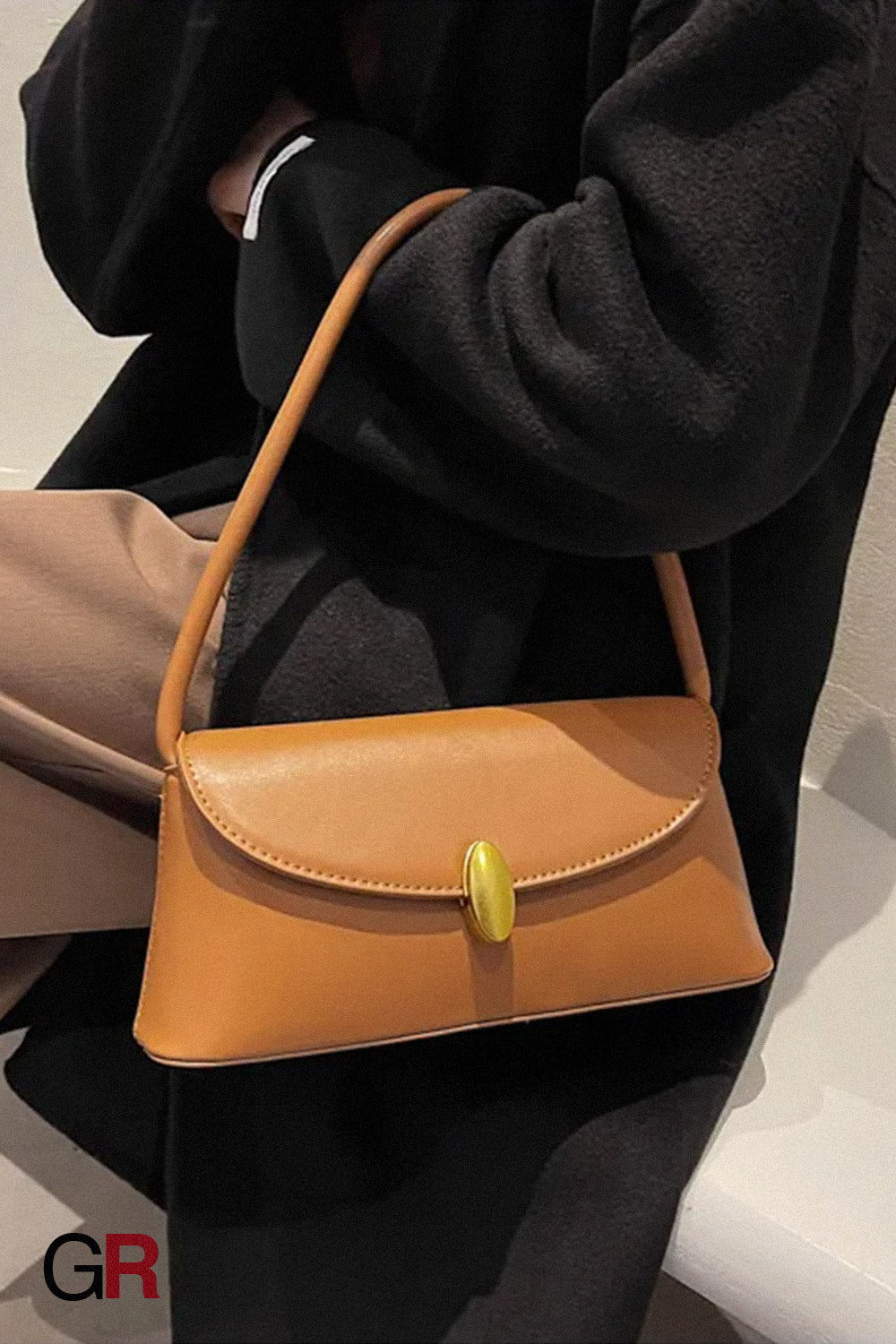 Stylish Good Texture Retro Easy-to-match One-shoulder Underarm Bag