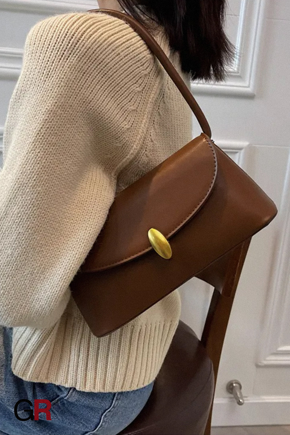 Stylish Good Texture Retro Easy-to-match One-shoulder Underarm Bag