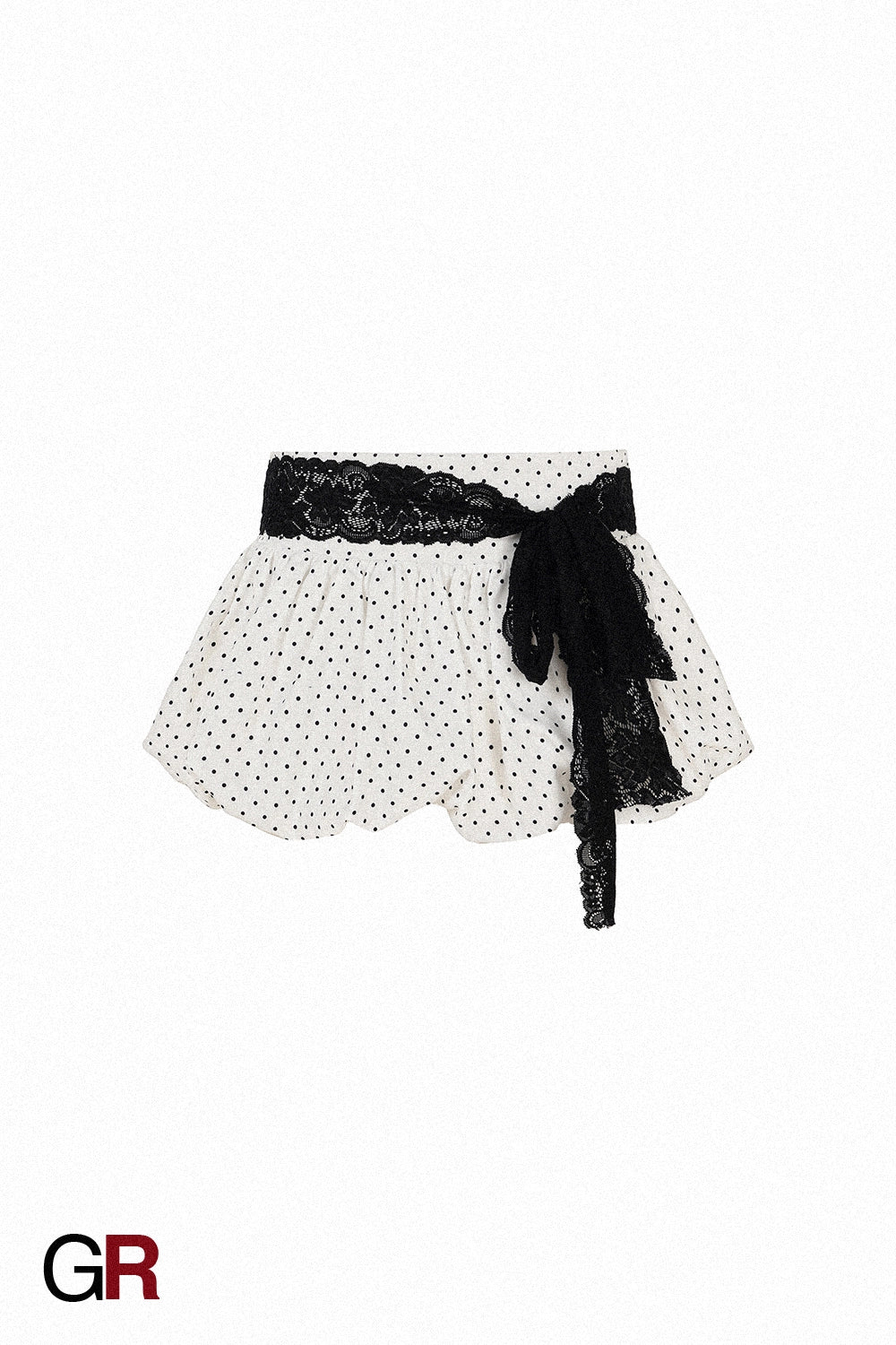 Dot & Lace Bubble Mini