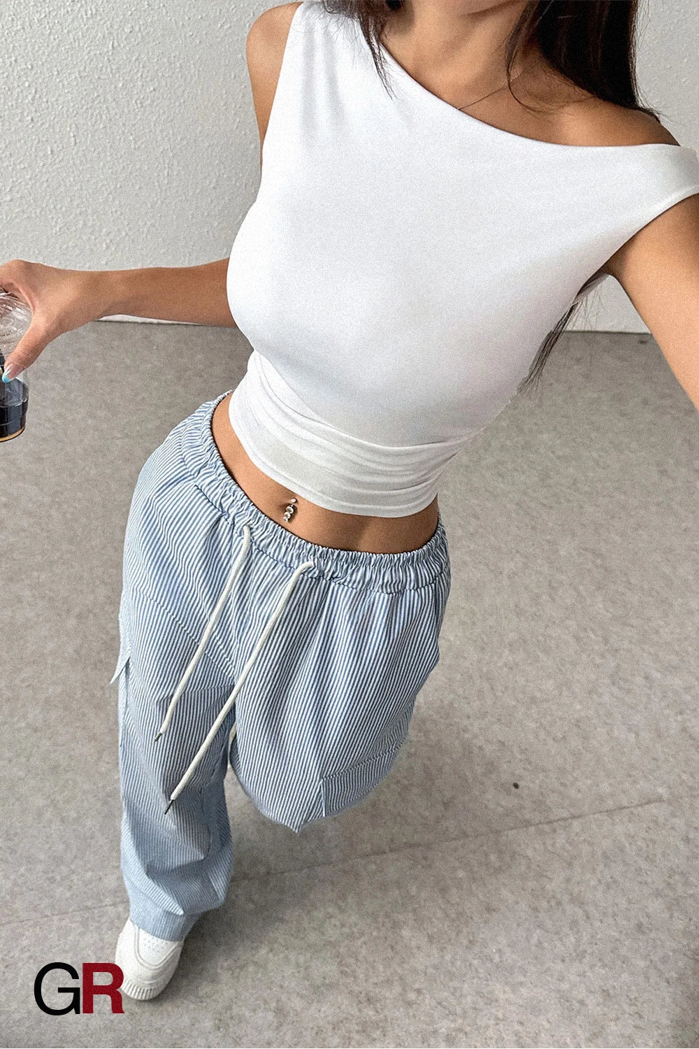 Seaside Stripe Cargo Pant