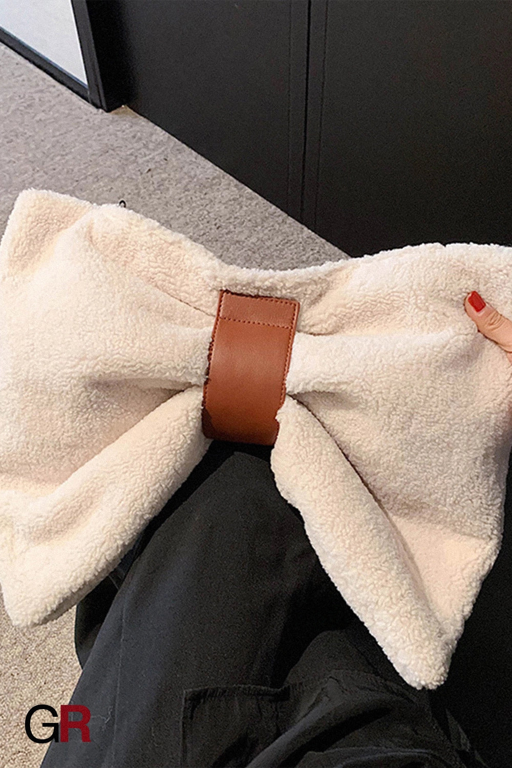 Online Influencer Bow Special-interest Design Canvas Bag Photo Props Crossbody