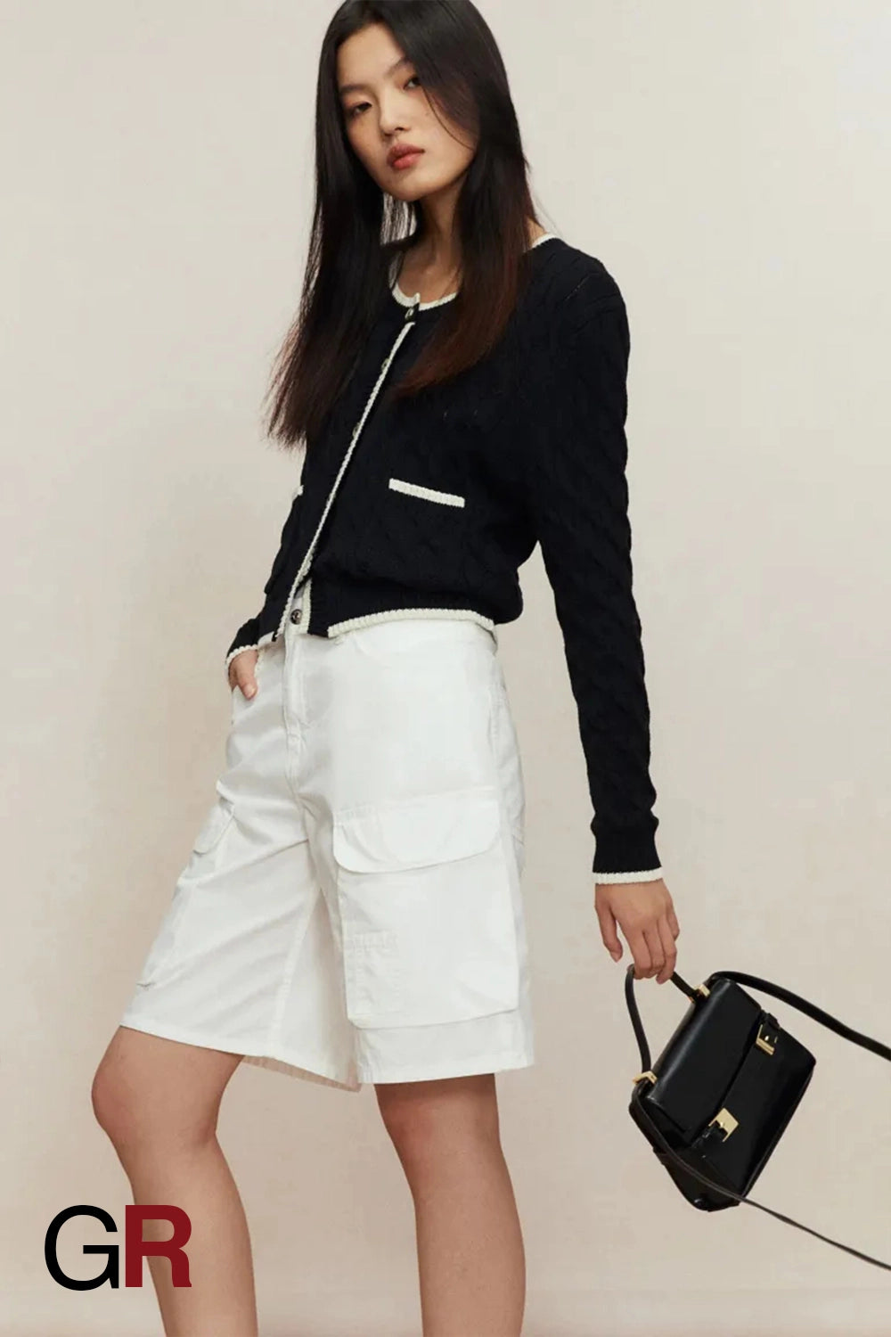 Luxe Twisted Knit Button-Front Cardigan - GlamoROZ