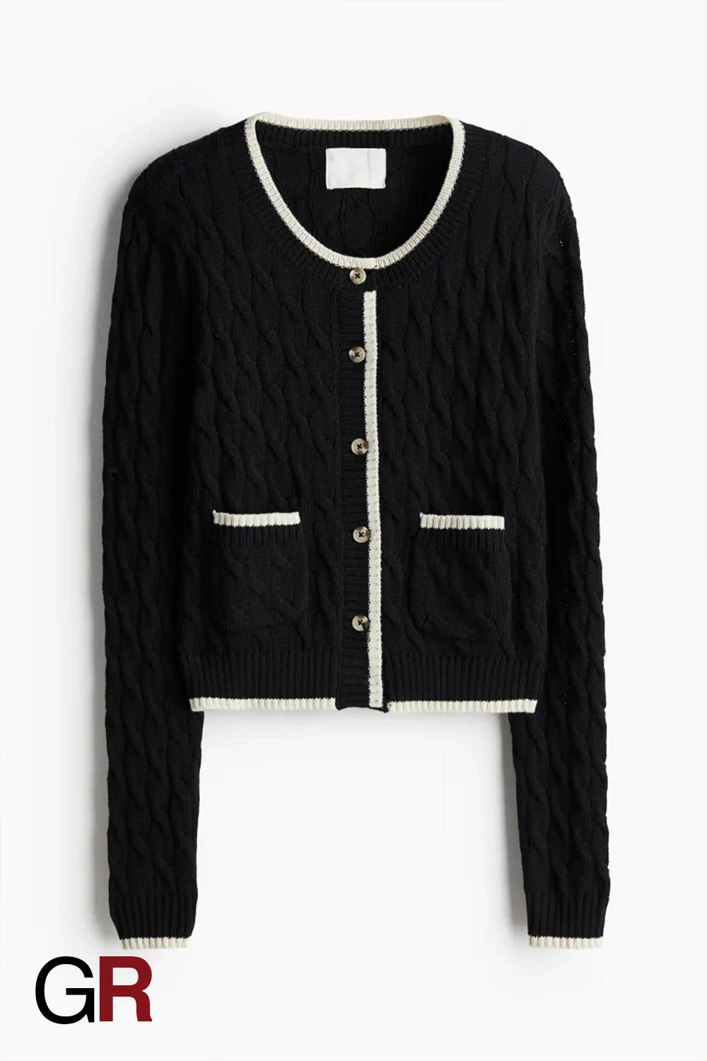 Luxe Twisted Knit Button-Front Cardigan - GlamoROZ