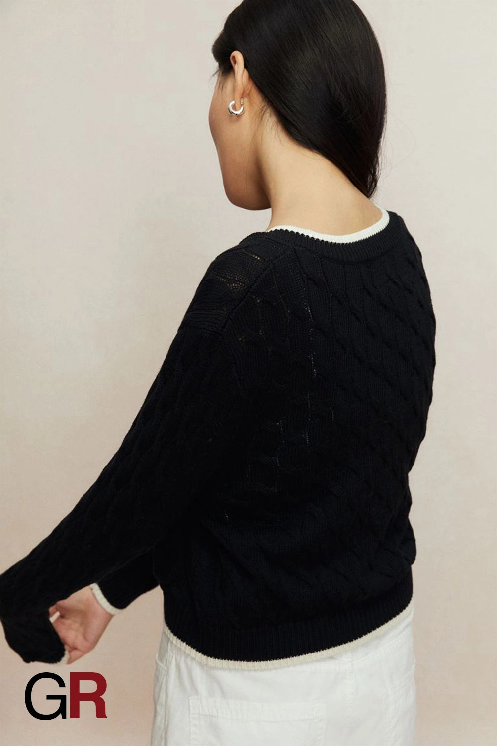 Luxe Twisted Knit Button-Front Cardigan - GlamoROZ