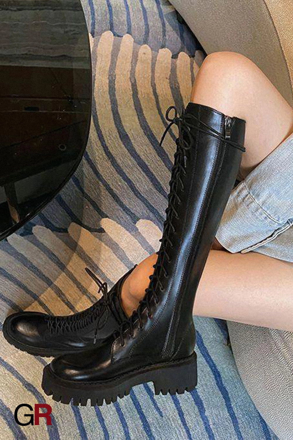 Élodie Tall Lace Boots