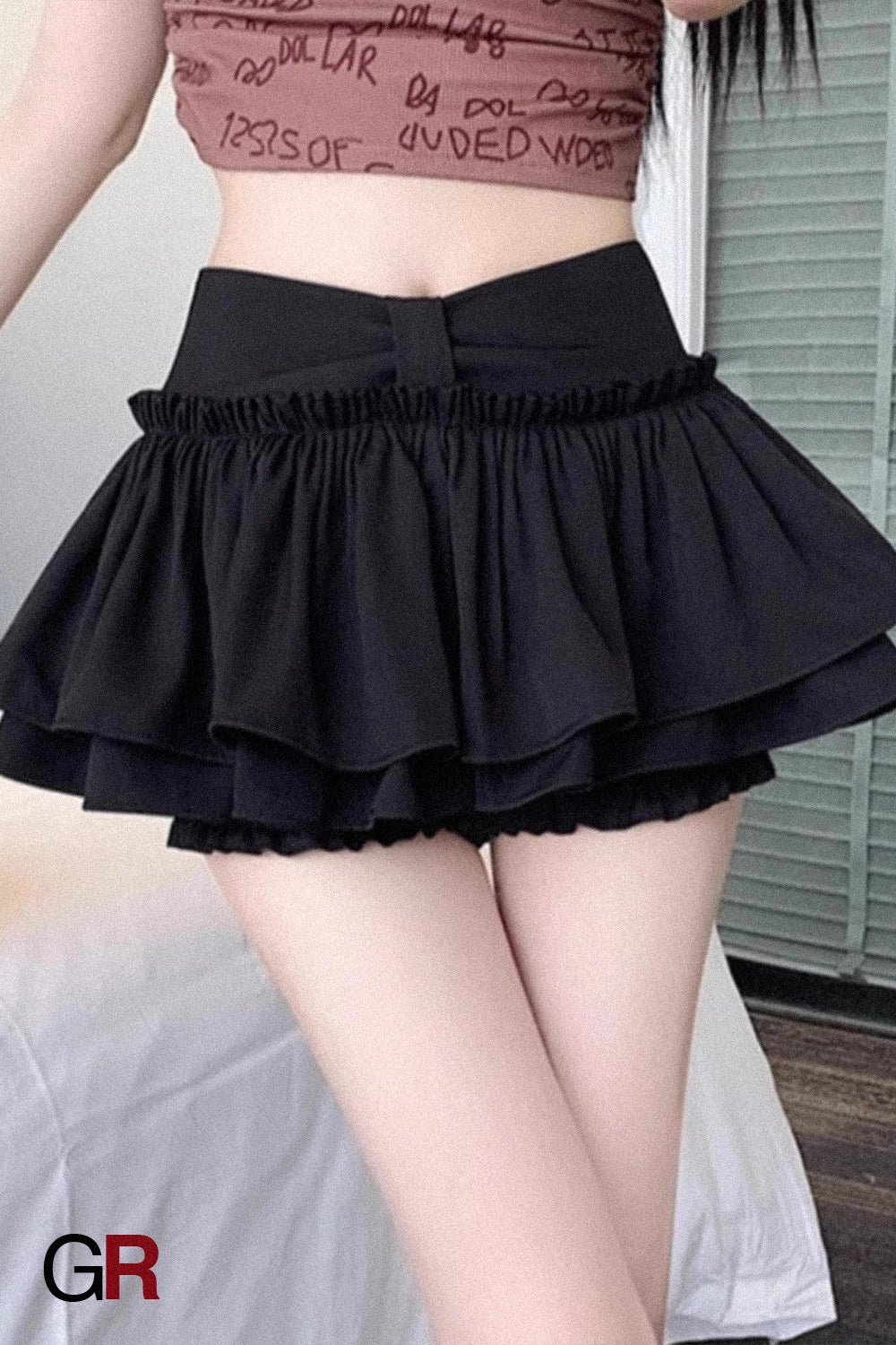 Chantilly Cascade Ruffle Skort