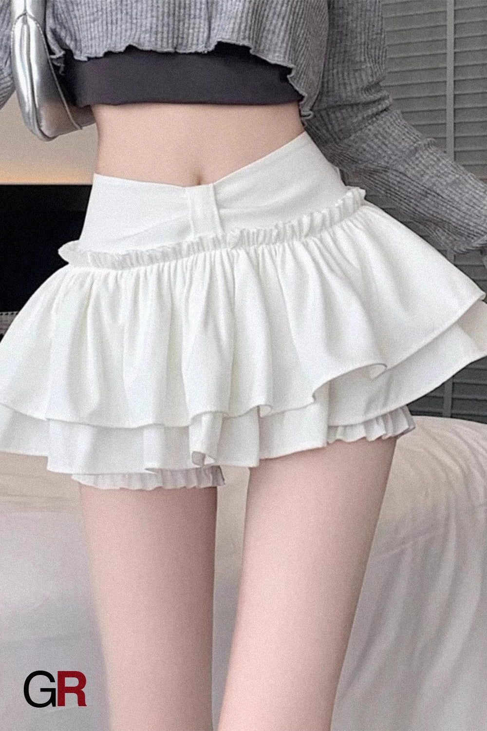 Chantilly Cascade Ruffle Skort