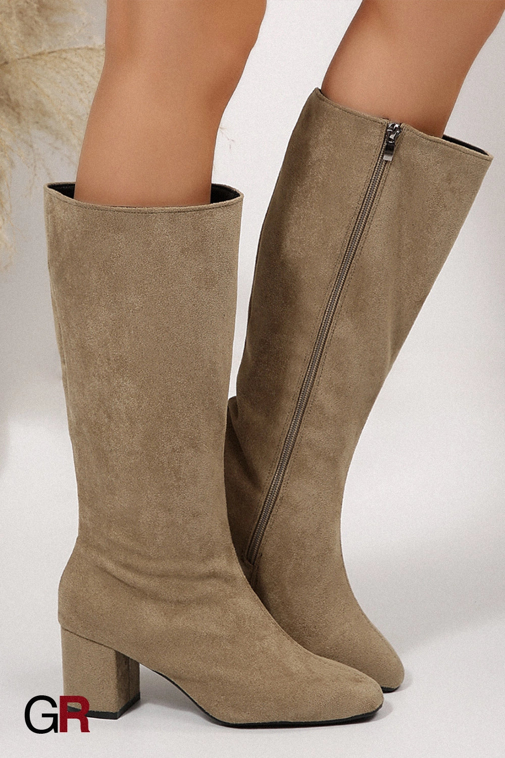 Marceau Suede Knee Boots