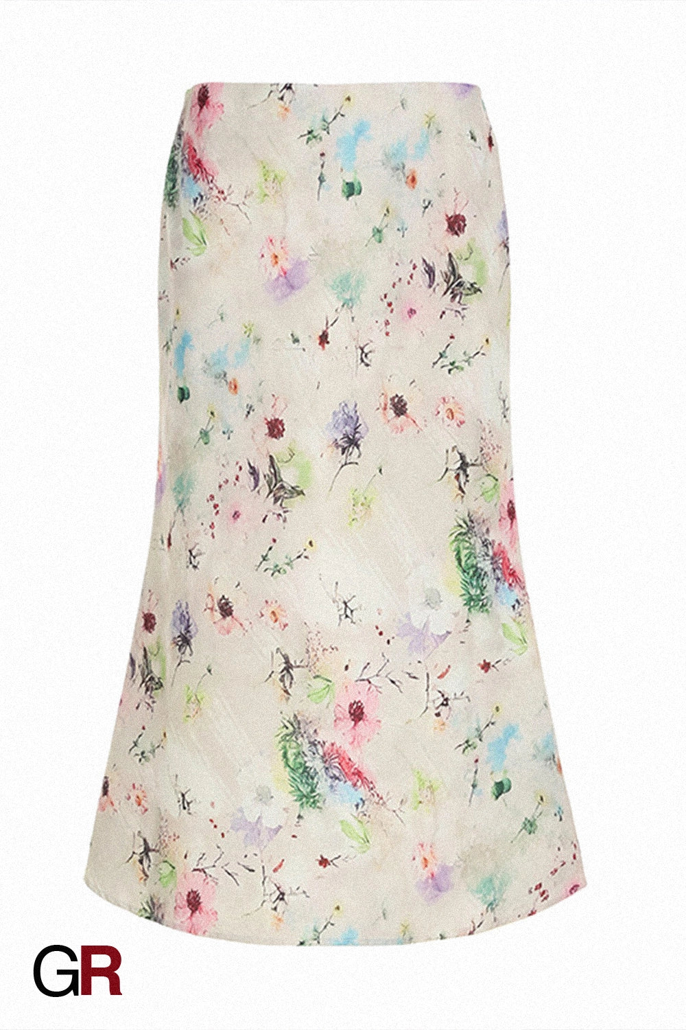 Meadow Bias Satin Midi