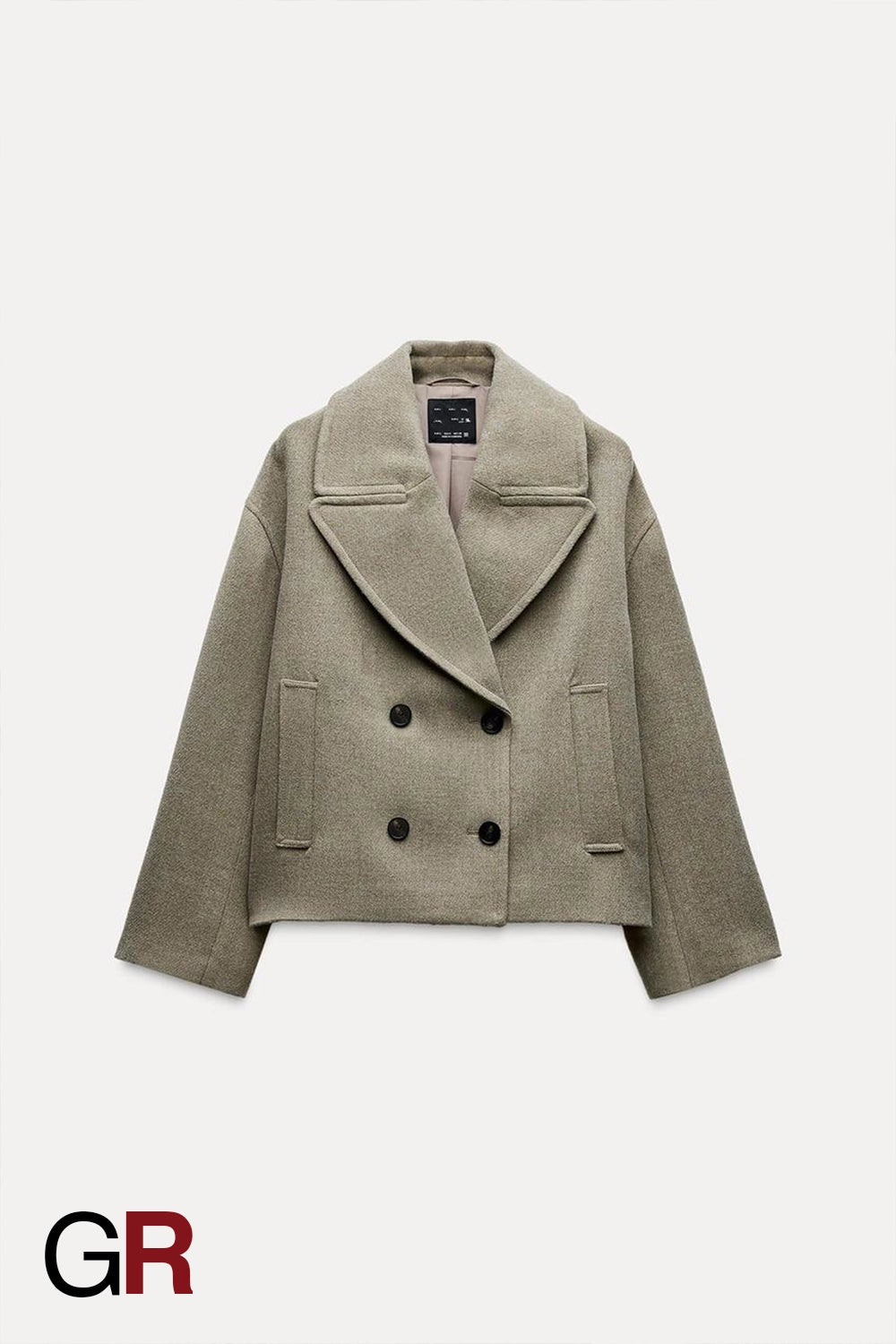 Sophisticated Double-Breasted Wool Coat - GlamoROZ