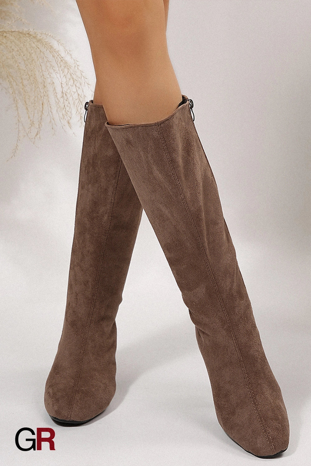 Marceau Suede Knee Boots