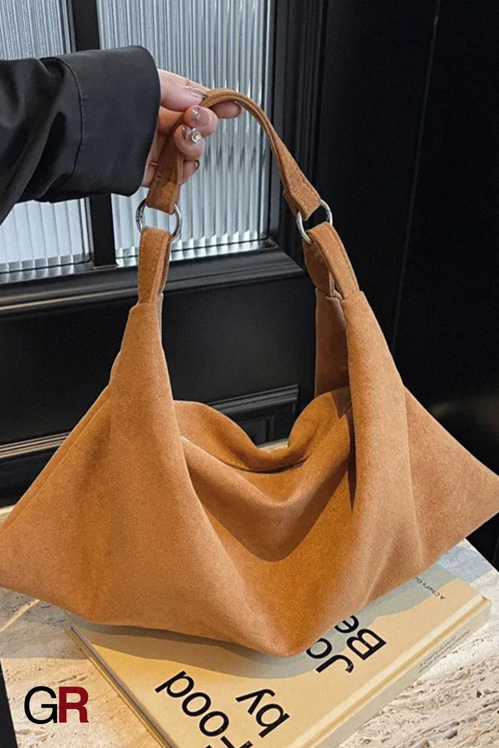 Pu Fabric Portable Shoulder Bag Versatile Simple Messenger Bag