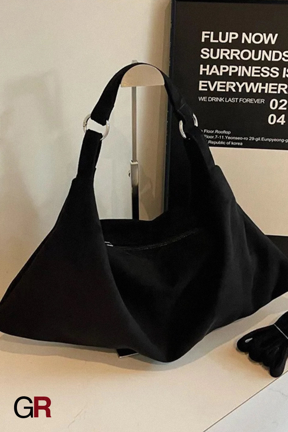 Pu Fabric Portable Shoulder Bag Versatile Simple Messenger Bag