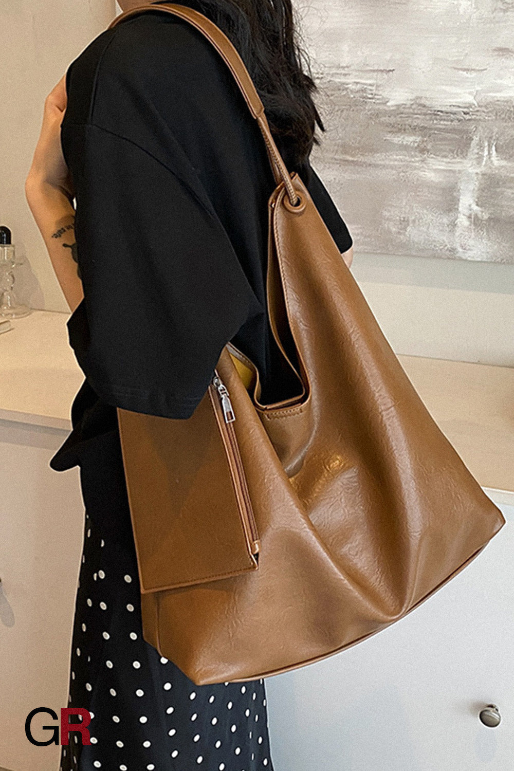 Casual Retro Large Capacity All-matching Western Style Shoulder Bag