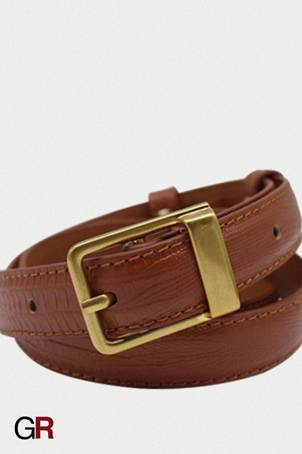 MONTCLAIR SLIM LEATHER BELT