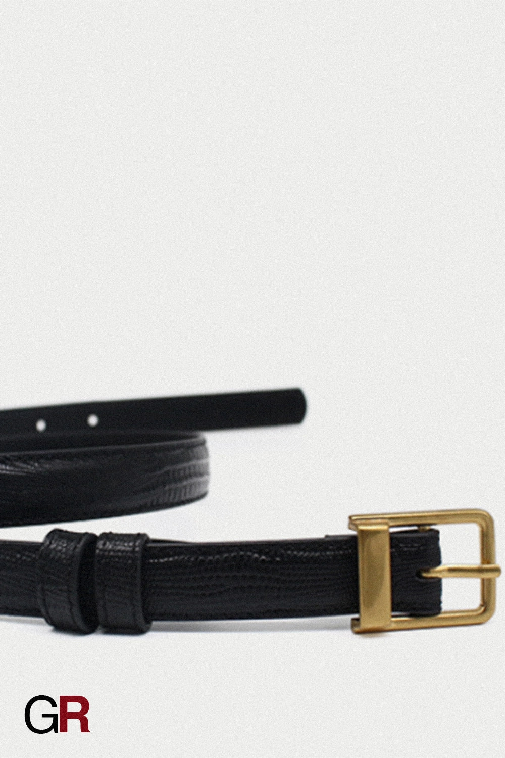 MONTCLAIR SLIM LEATHER BELT