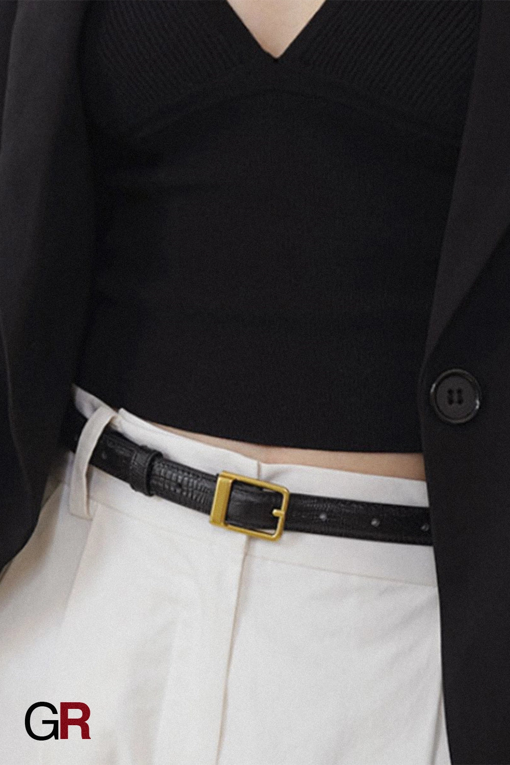 MONTCLAIR SLIM LEATHER BELT