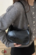 Fashion Underarm Bag Retro Simple Textured One-shoulder Bag