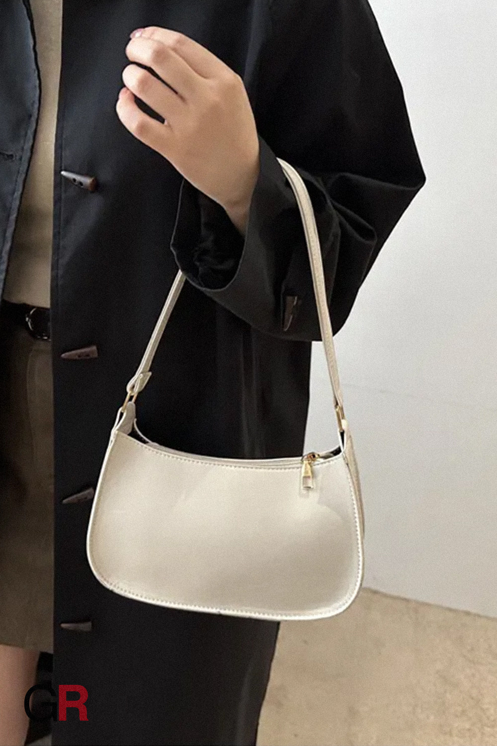 Fashion Underarm Bag Retro Simple Textured One-shoulder Bag