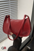 Fashion Underarm Bag Retro Simple Textured One-shoulder Bag