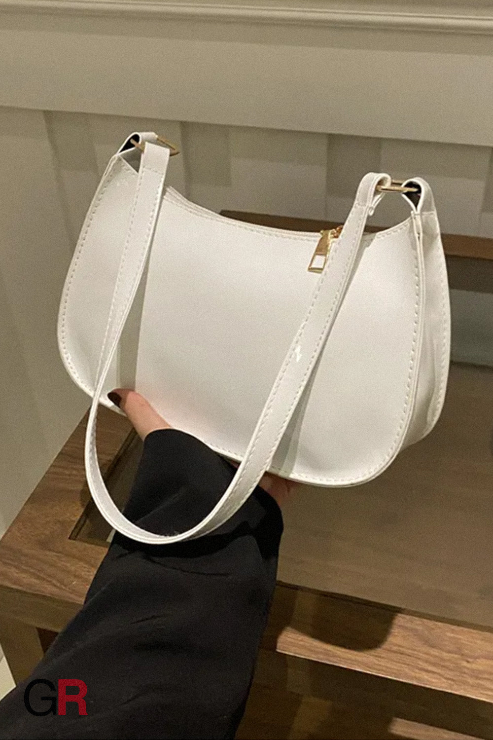 Fashion Underarm Bag Retro Simple Textured One-shoulder Bag