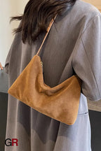 Retro Suede Underarm Bag Women's Daily Commute