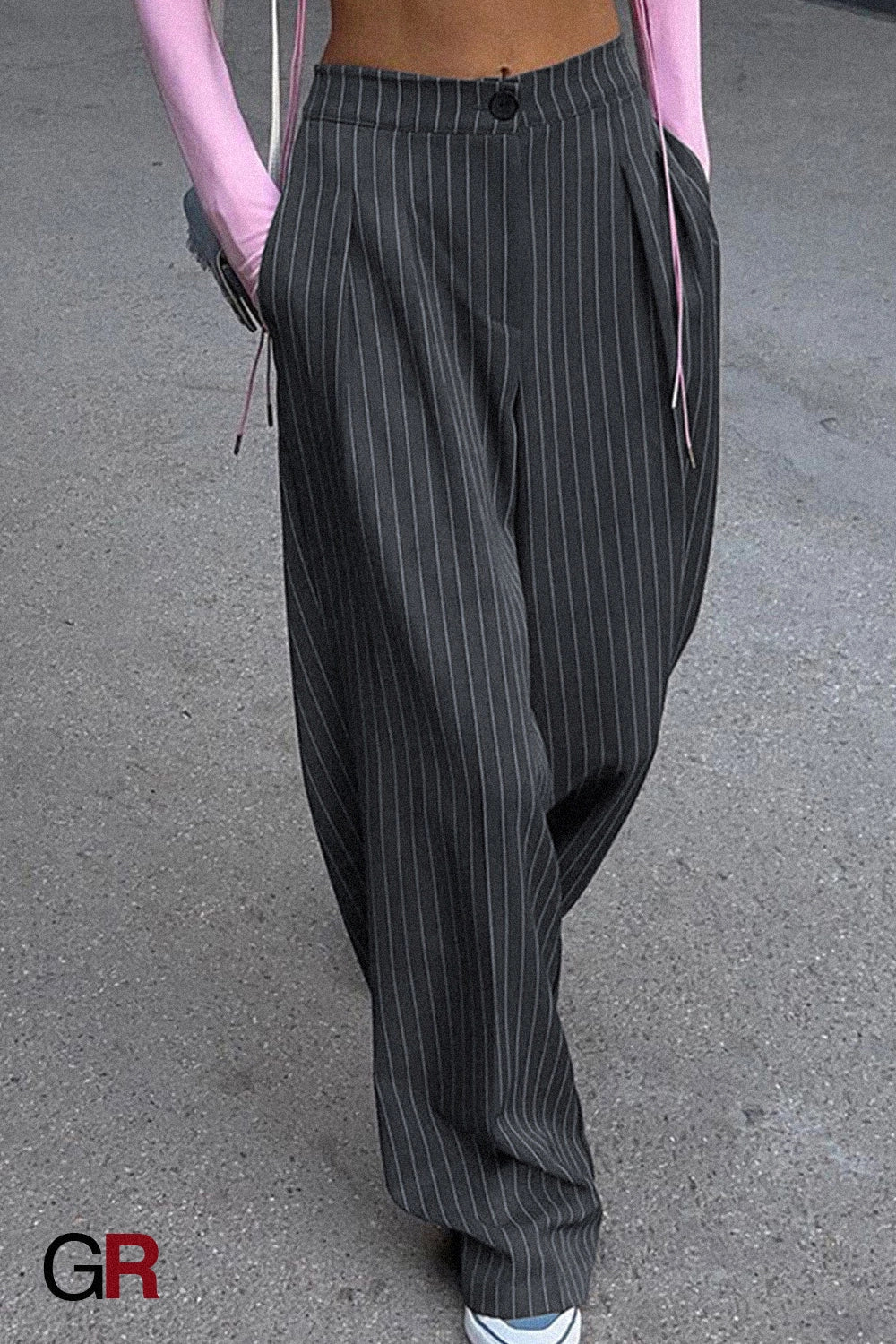 Charcoal Pinstripe Atelier Trouser