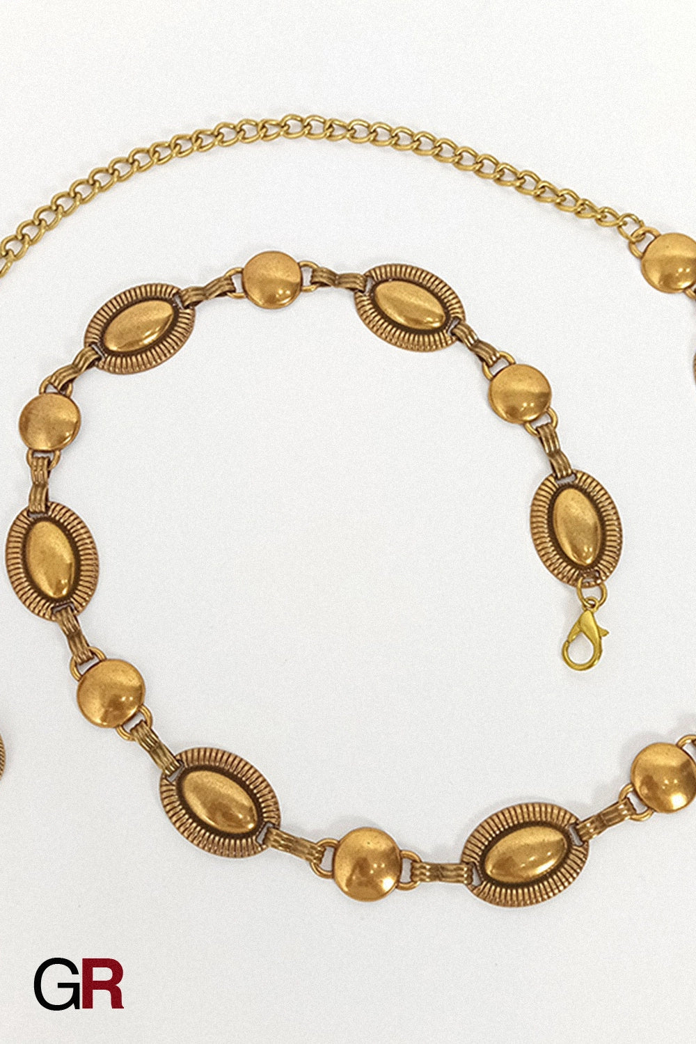 VINTAGE BRONZE STONE BELT