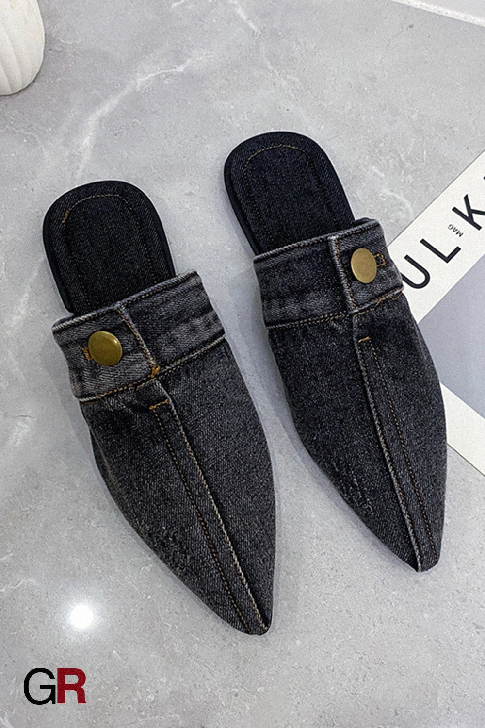Adèle Denim Mules