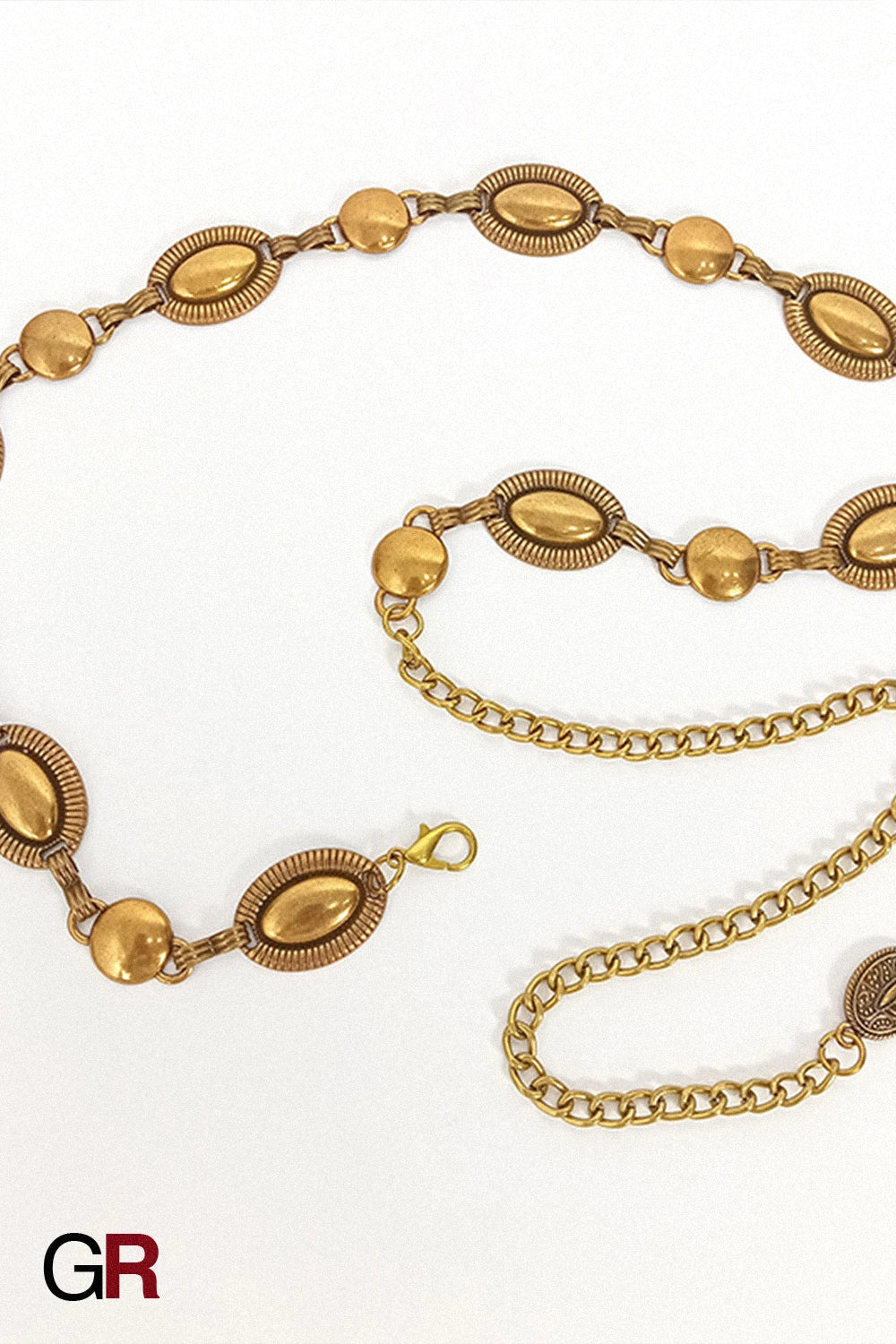 VINTAGE BRONZE STONE BELT