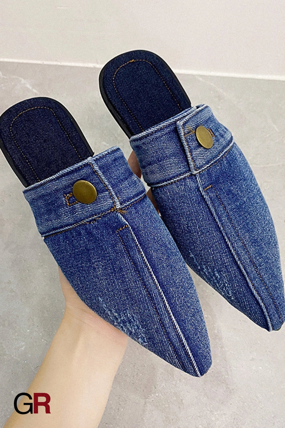 Adèle Denim Mules