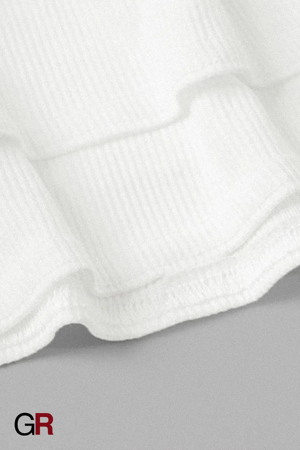 Blanc Mousse Ruffle Micro-Skort