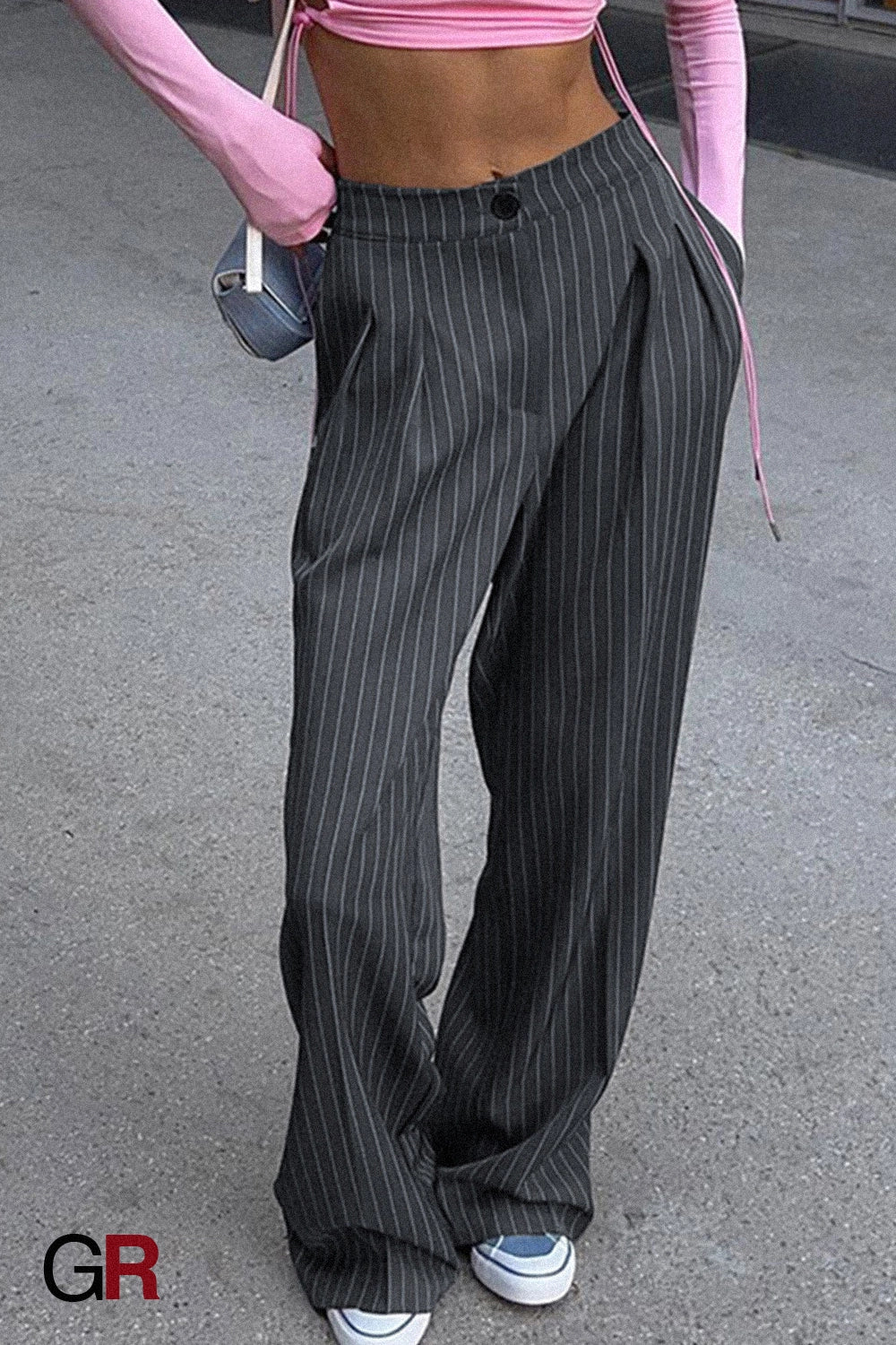 Charcoal Pinstripe Atelier Trouser
