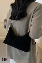 Retro Suede Underarm Bag Women's Daily Commute