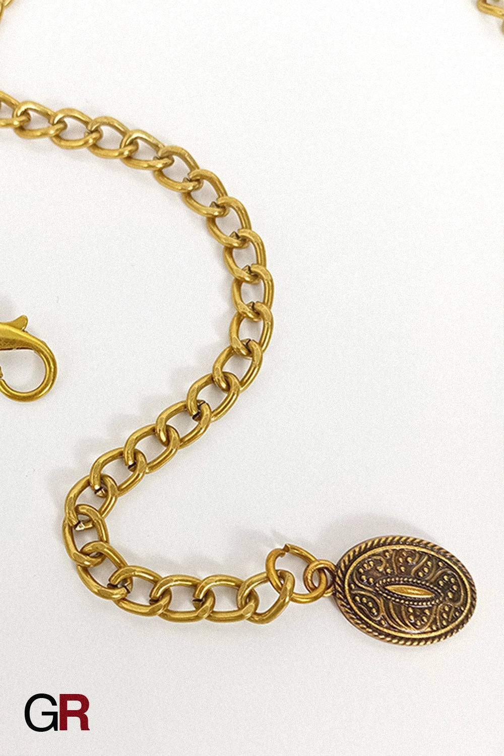 VINTAGE BRONZE STONE BELT