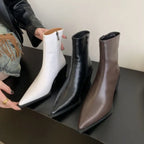 Short Heel High Heels Boots - GlamoROZ