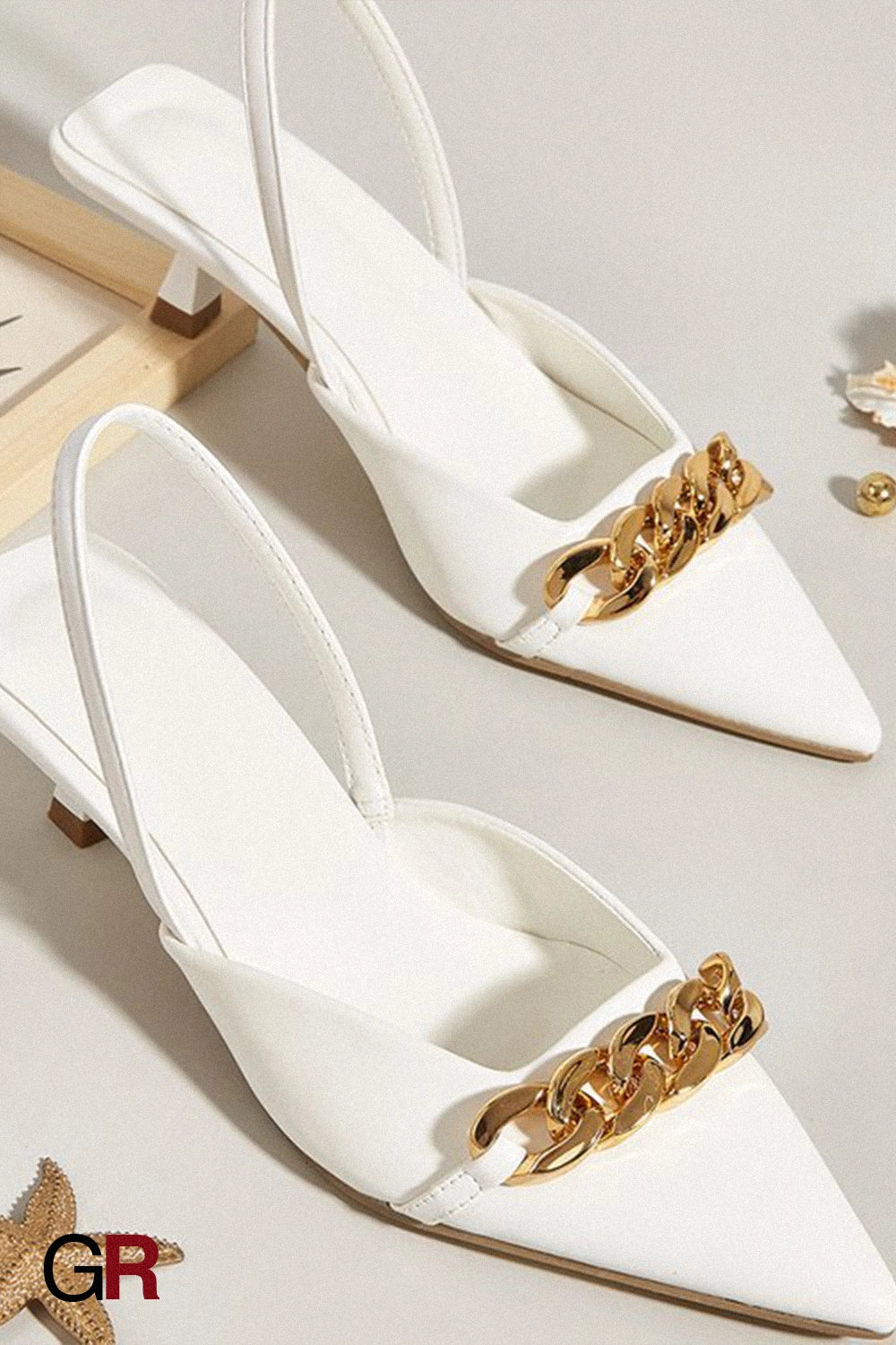 Aurelia Chain Slingbacks