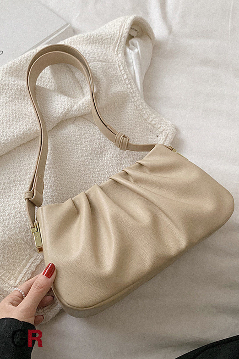 Pleated Cloud Bag Underarm Bag Niche Texture Shoulder Messenger Bag