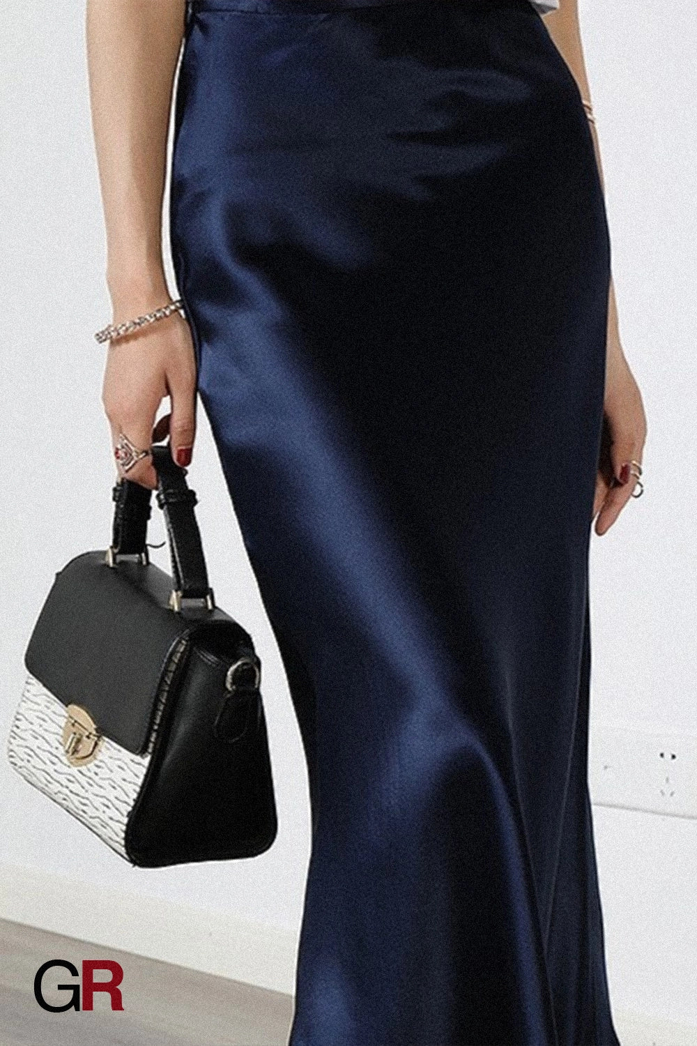 Champagne Luminance Slip Skirt