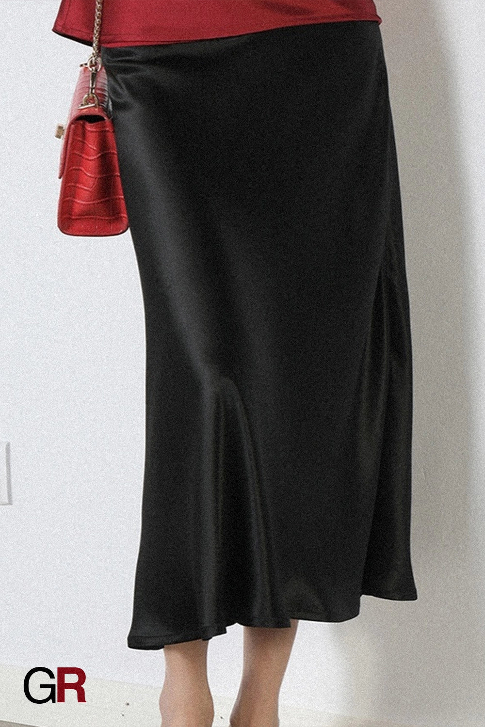 Champagne Luminance Slip Skirt
