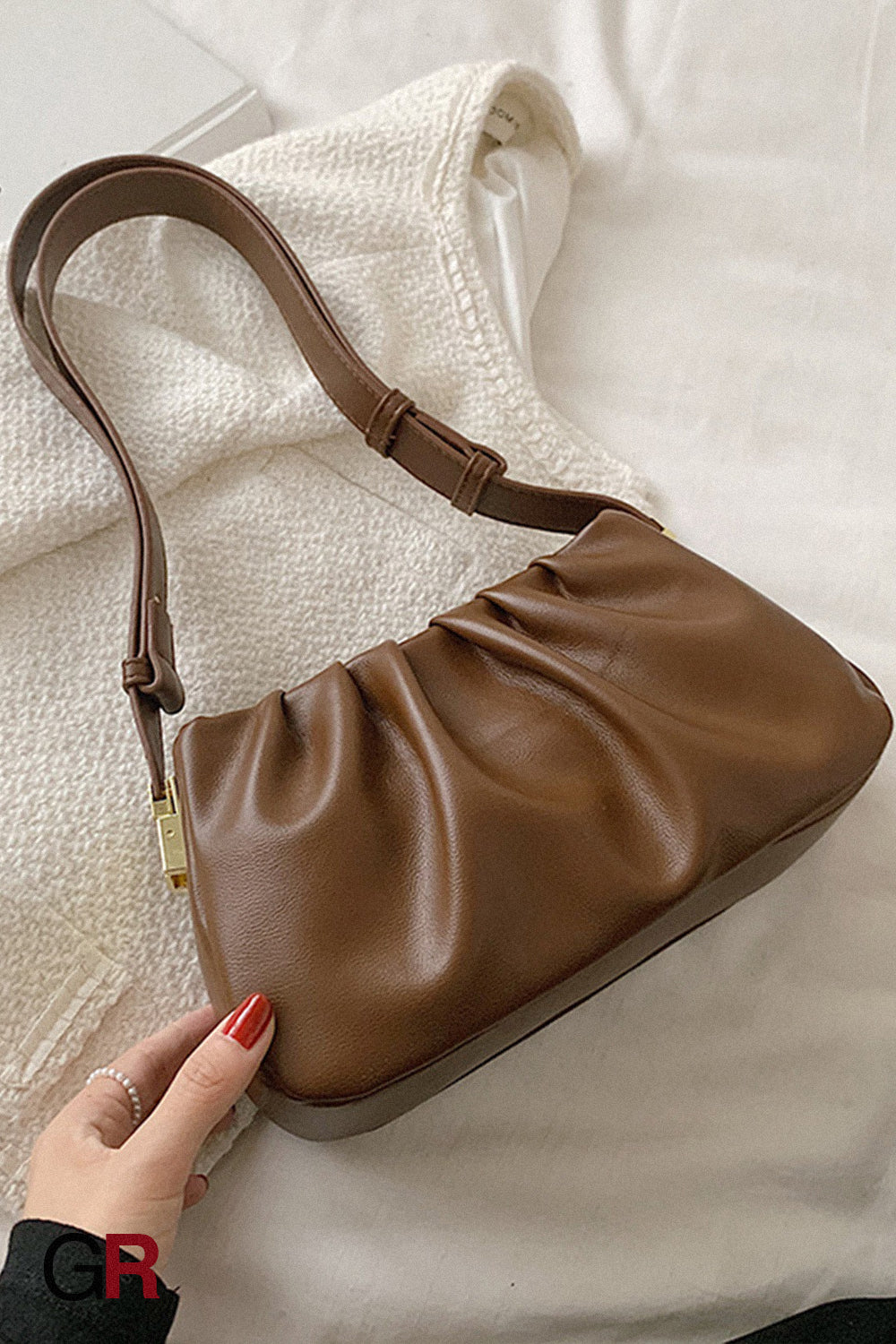 Pleated Cloud Bag Underarm Bag Niche Texture Shoulder Messenger Bag