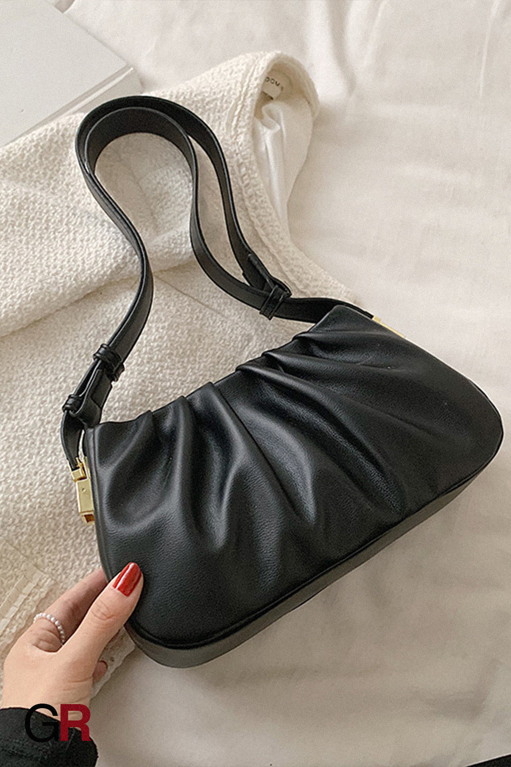 Pleated Cloud Bag Underarm Bag Niche Texture Shoulder Messenger Bag