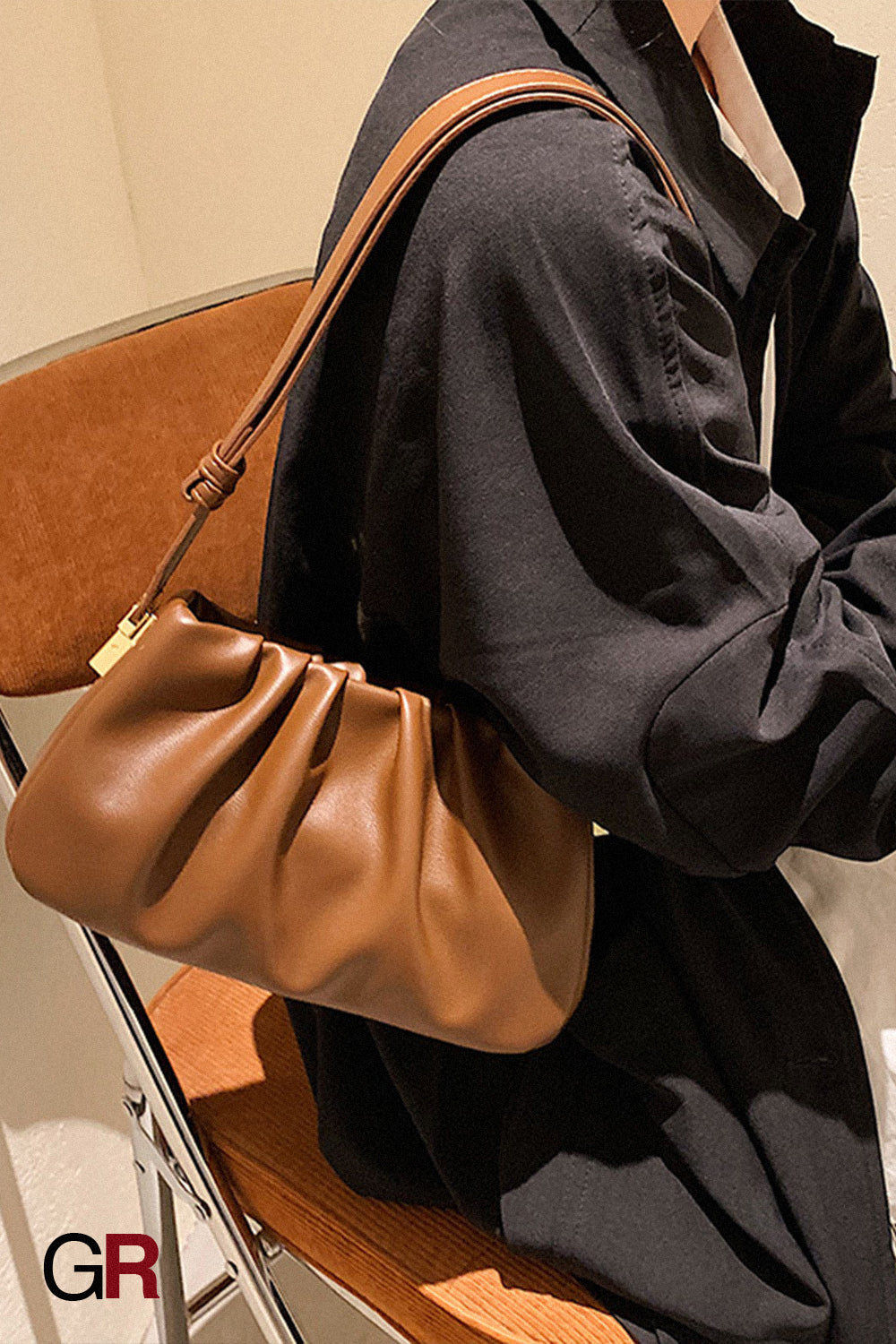 Pleated Cloud Bag Underarm Bag Niche Texture Shoulder Messenger Bag