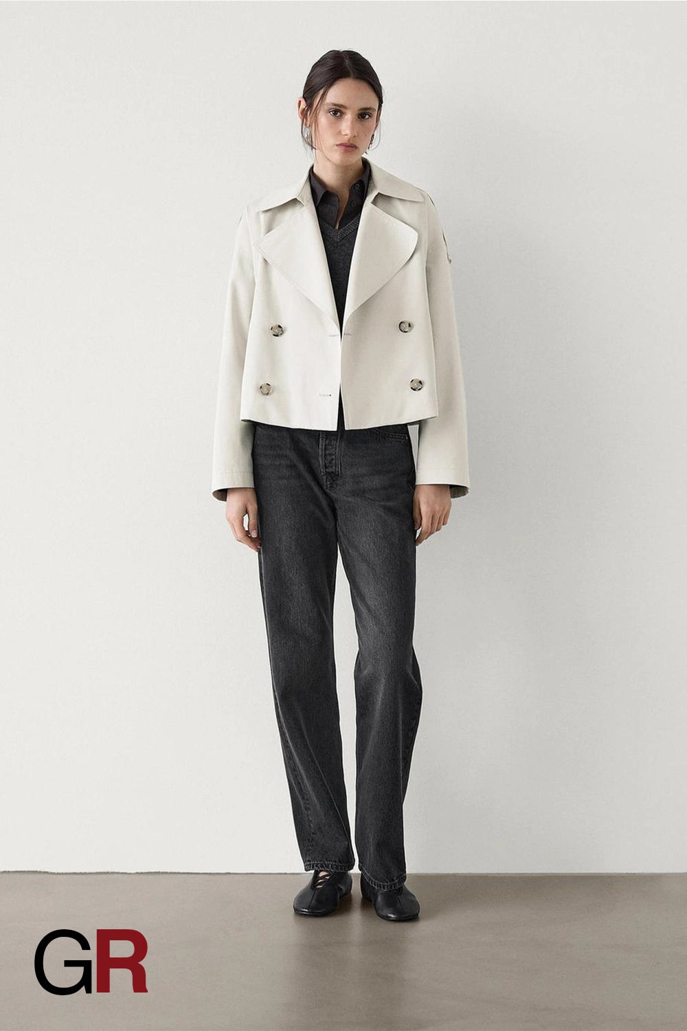 British Chic Short Trench Coat - GlamoROZ