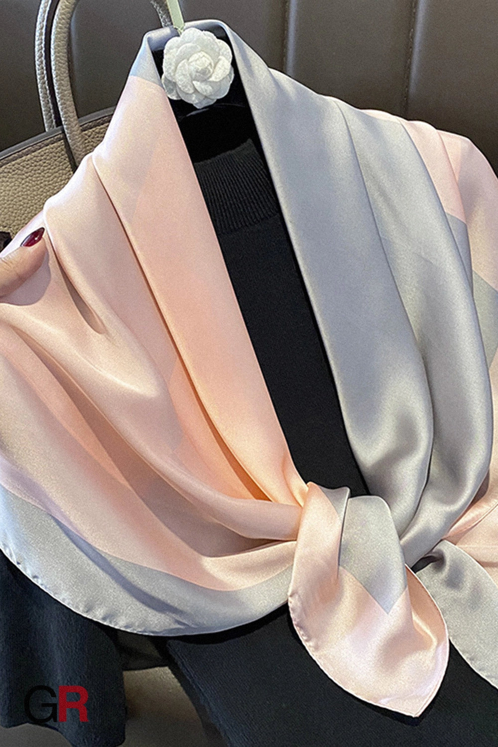 Écharpe Élise Rosée